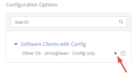 Wedge - Generate IPsec strongswan config
