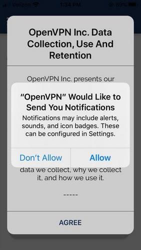 OpenVPN on iOS - push notifications