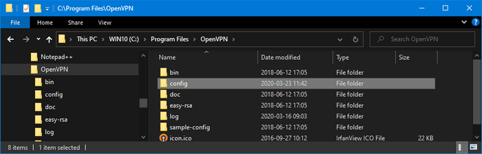 Win 10 OpenVPN Installation