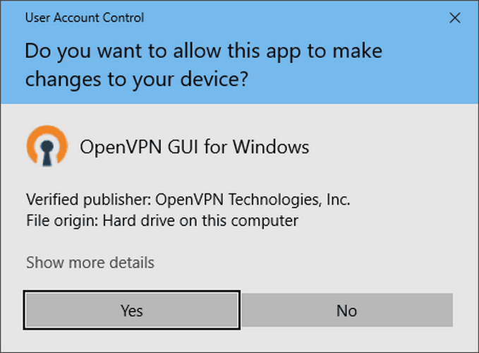 Win 10 OpenVPN Installation