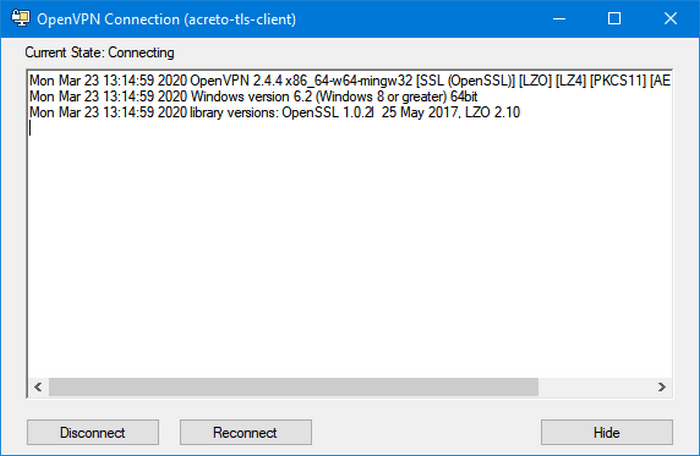 Win 10 OpenVPN Installation